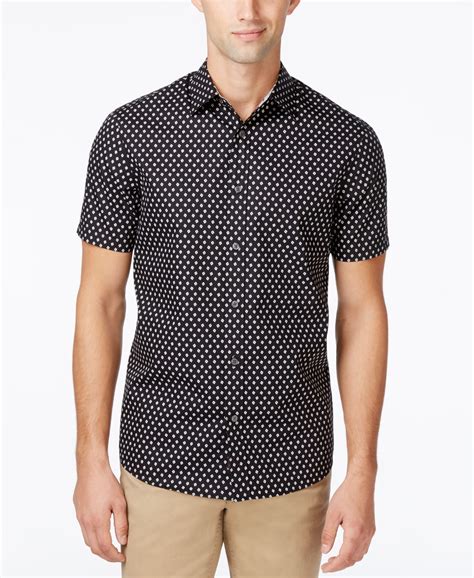 Michael Kors Short Sleeve Casual Button